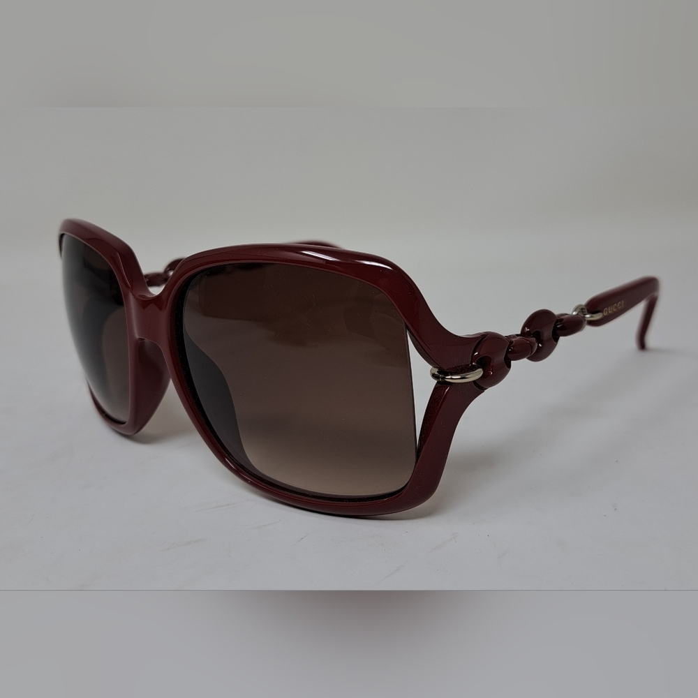 Gucci Womens Marina Chain Sunglasses Red Vintage Y2K GG3597/F/S 3GQJD 58-16-115 - Picture 6 of 16